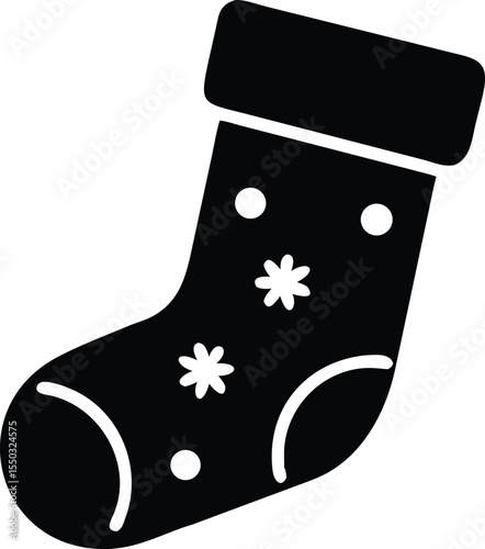 christmas stocking silhouette