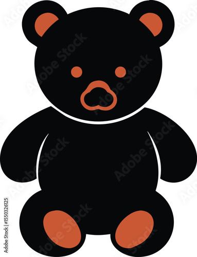cute teddy silhouette