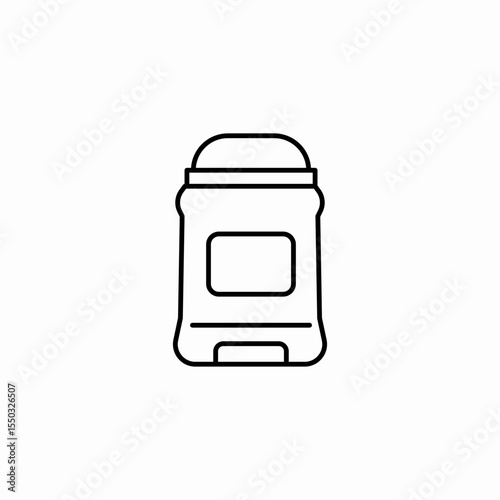 deodorant stick personal icon sign vector