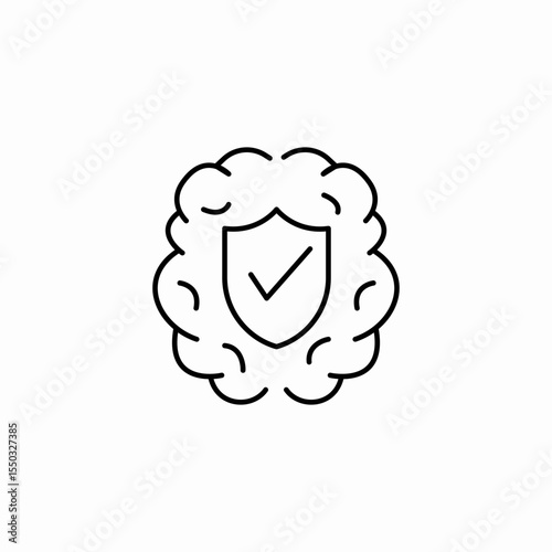 gut health protection icon sign vector