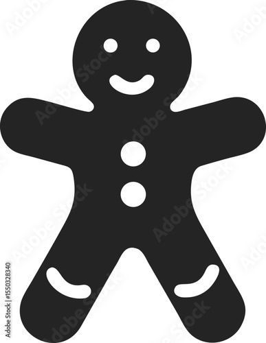 gingerbread man silhouette
