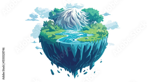 Sustainable Alternative Energy Vector Illustration