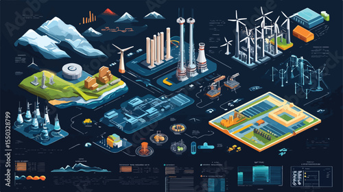 Energy Types Infographics Generation Solar