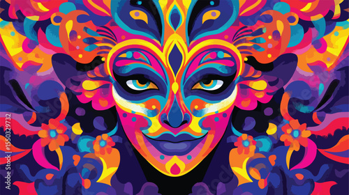 Colorful Entertainment Carnival Funfair Banner Vector Illustration