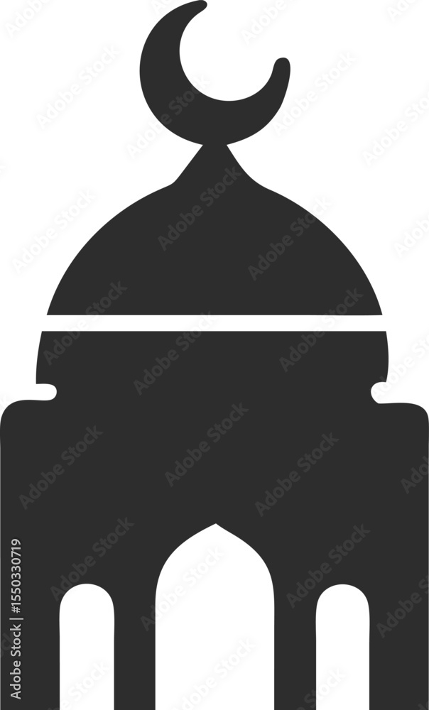 Obraz premium mosque silhouette