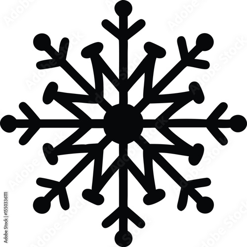 snowflake pattern silhouette