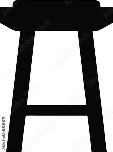 stool silhouette 