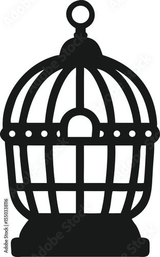 vintage birdcage silhouette 