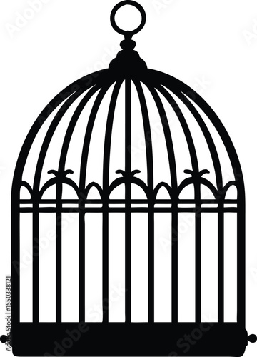vintage birdcage silhouette 