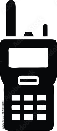 walkie talkie silhouette