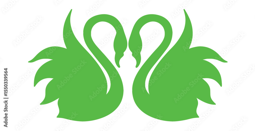 Obraz premium Green swan