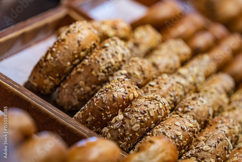 Bakery in Granville Island Public Market in Vancouver, Canada