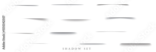 Shadow set Abstract soft shadow overlays for photoshop and Design