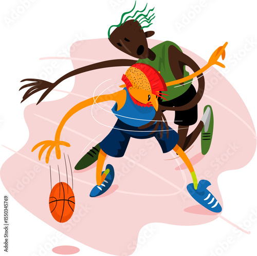 Partida de Basquete: Competição e Esporte