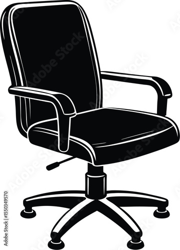 Silhouette of Office Chair