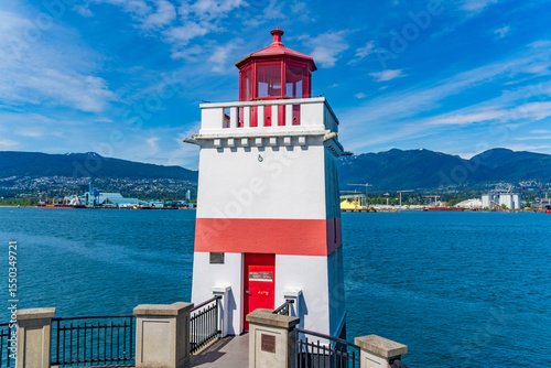 Brockton Point Lighthouse at Stanley Park in Vancouver, Canada