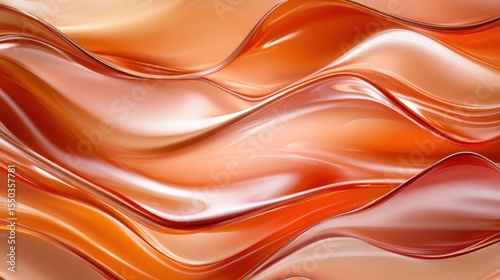 A stunning abstract design featuring flowing waves of vibrant warm colors, creating a mesmerizing visual experience that evokes feelings of calmness and creativity in viewers.