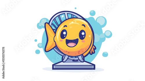 Professional Fishing Bait Display in Front of Fan Character Cart