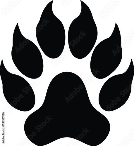 Dog Paw Silhouette