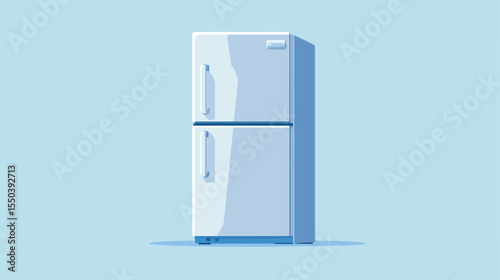 Isolated Fridge Appliance Vector Illustration Icon