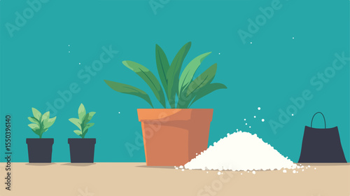 Fertilizer Pack for Plant Agriculture Flat Vector Image