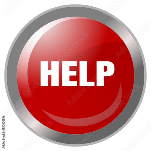 Red Help Button