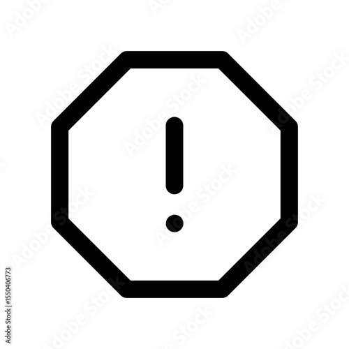 Alert, octagon