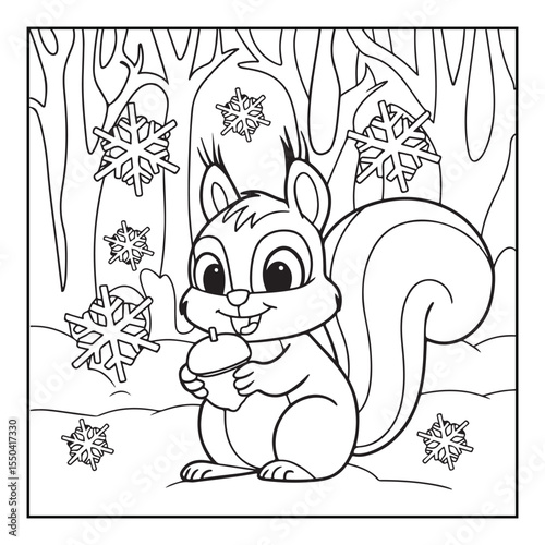 Bold & easy Cozy Christmas coloring book, black & white designs, line art vector illustration, coloring page, coloring book, holiday coloring book,  christmas, christmas vector, christmas line art