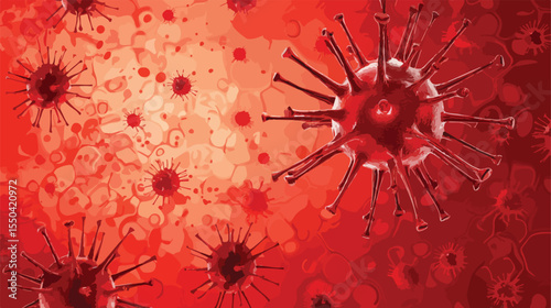 Dengue Mosquito After Blood Sucking Flat Vector
