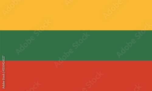 Free Download The national flag of Lithuania, sign, banner, icon, badge. - GFXLoad