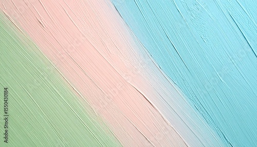 Minimalist rainbow Colourful oil Paint Texture Background, light blue, pastel green Background