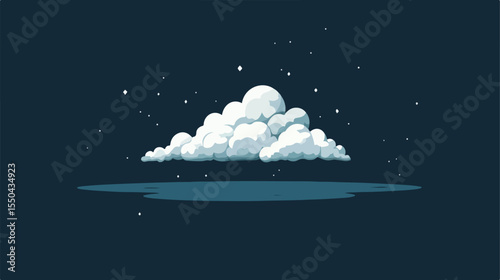 Dream Cloud Isolated Icon Vector Illustration