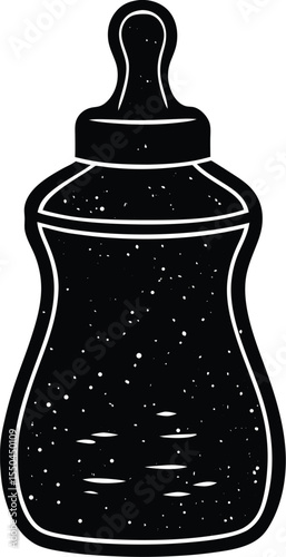 Silhouette of a Baby Bottle