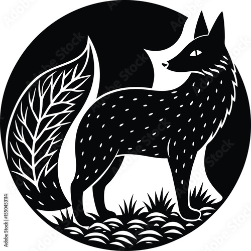 Silhouette of a Fox