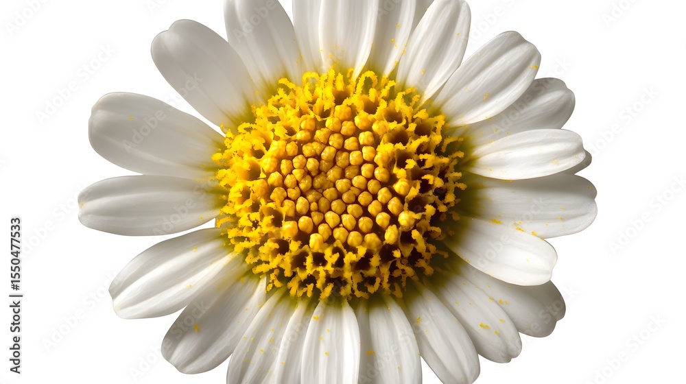 Fototapeta premium Closeup White Daisy Flower Macro Photography