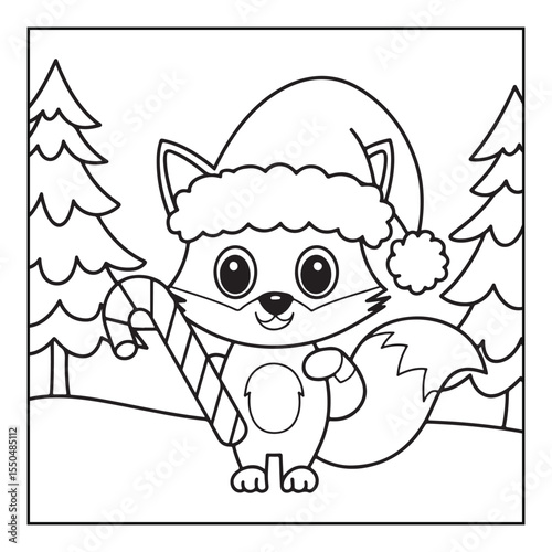 Bold & Easy Cute Christmas coloring book pages, line art, victor illustration, christmas, black and white designs, bold & easy coloring book, bold & easy coloring pages