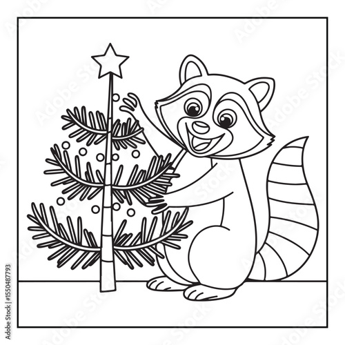 Bold & Easy Cute Christmas coloring book pages, line art, victor illustration, christmas, black and white designs, bold & easy coloring book, bold & easy coloring pages
