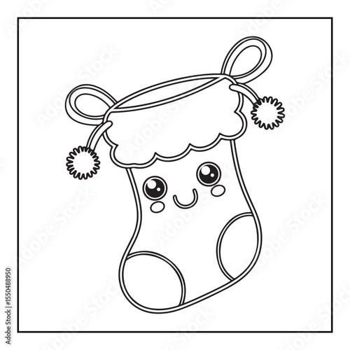Bold & Easy Cute Christmas coloring book pages, line art, victor illustration, christmas, black and white designs, bold & easy coloring book, bold & easy coloring pages