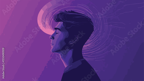 Professional Man Design Flat Vector Illustration
