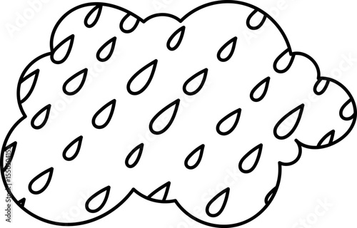 Cloud with Raindrop Patterns