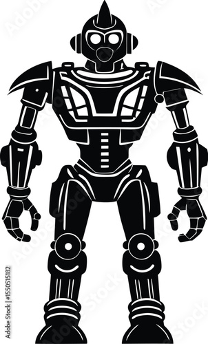 Robot Standing Silhouette