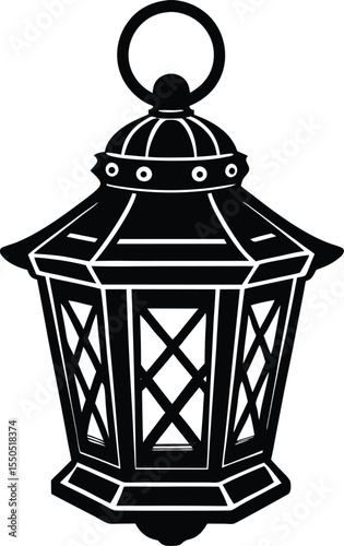 Traditional Lantern Silhouette