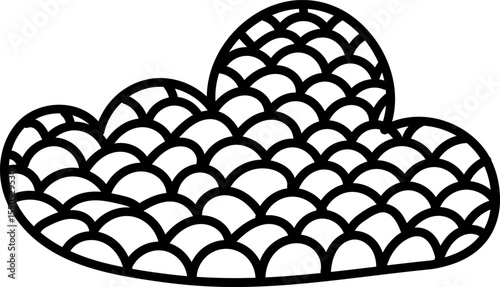 Scalloped Cloud Pattern