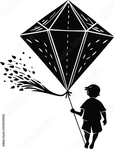 Silhouette of a Kite