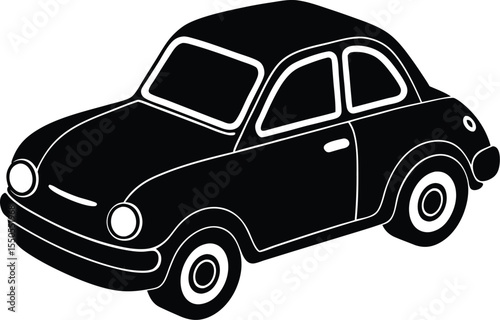 Silhouette of a Toy Car
