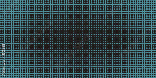 Digital round texture or pattern background. Futuristic glitch matrix. Visualization of big data. Monochrome noise halftone backdrop. Vector illustration.