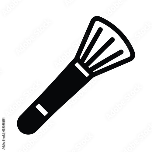 Blush Brush Icon Outline Vector Illustration