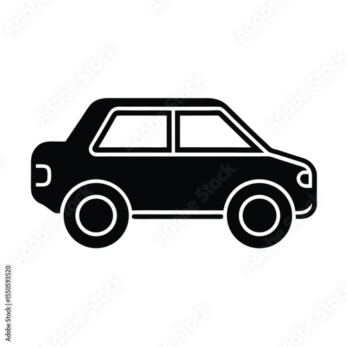 Car Icon Outline Vector Illustration