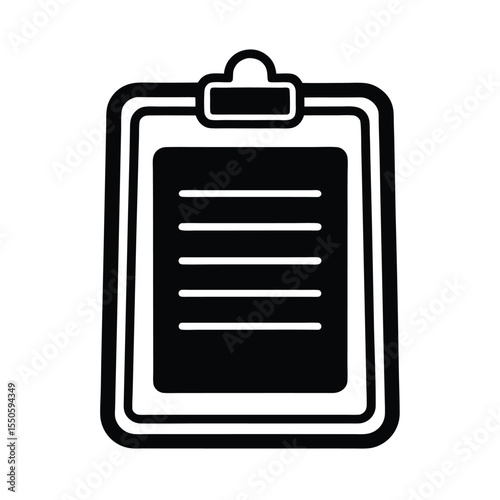 Clipboard Icon Outline Vector Illustration