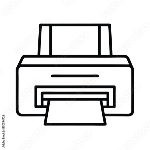 Copier Icon Outline Vector Illustration